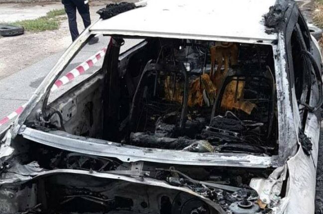 В Одессе подожгли автомобиль