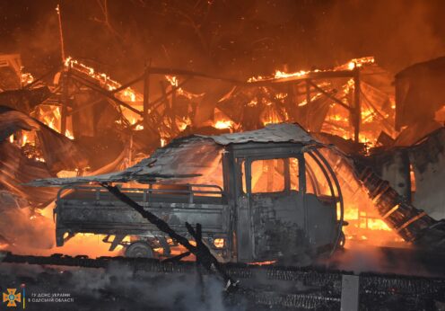 В Одессе неизвестные сожгли кафе "True Man"