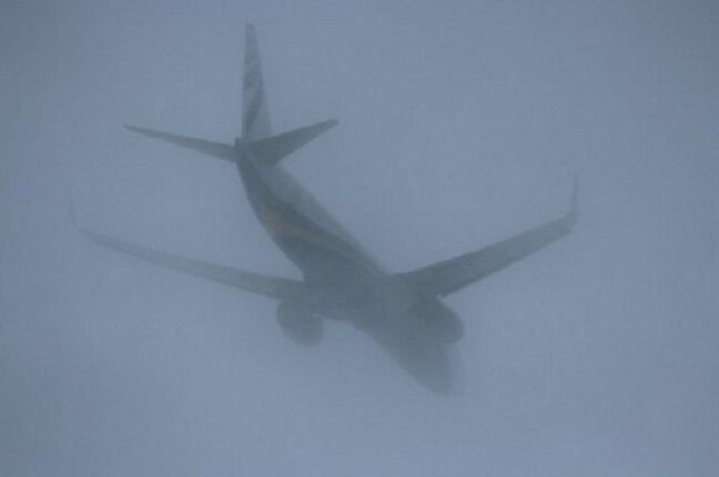 Рейс Киев-Одесса не смог приземлиться из-за тумана