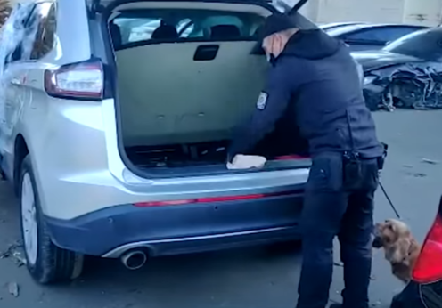Одесские пограничники обнаружили в порту автомобиль из США с арсеналом оружия