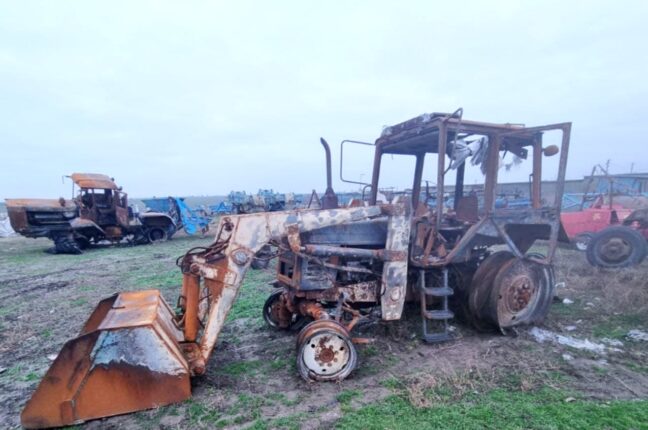 В Одесской области фермеру сожгли трактора