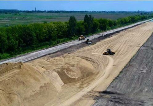 Строительство дороги в порт Одессы