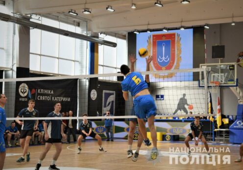 Силовики Одесчины провели турнир по волейболу к 90-летию области