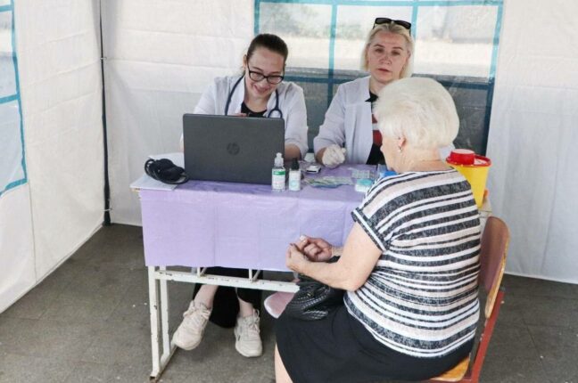 В Одесі працюють мобільні медичні центри для переселенців