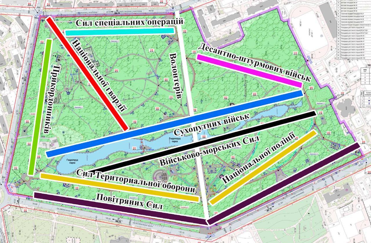 В Одесі пропонують дати назви алеям парку Перемоги на честь військових підрозділів України