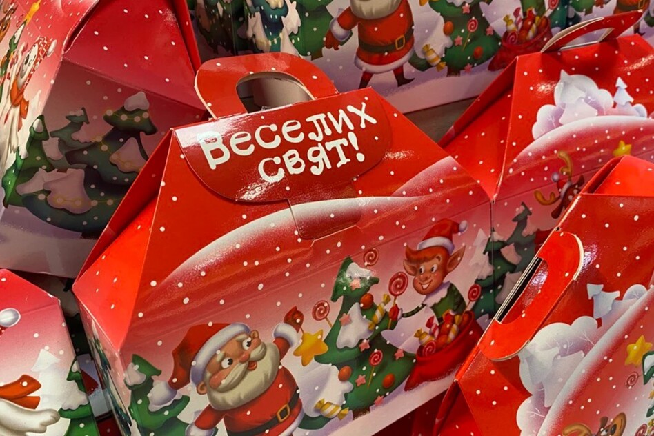 новорічні пакунки тендер цукерки Візирка Фонтанка Ізмаїл конфеты